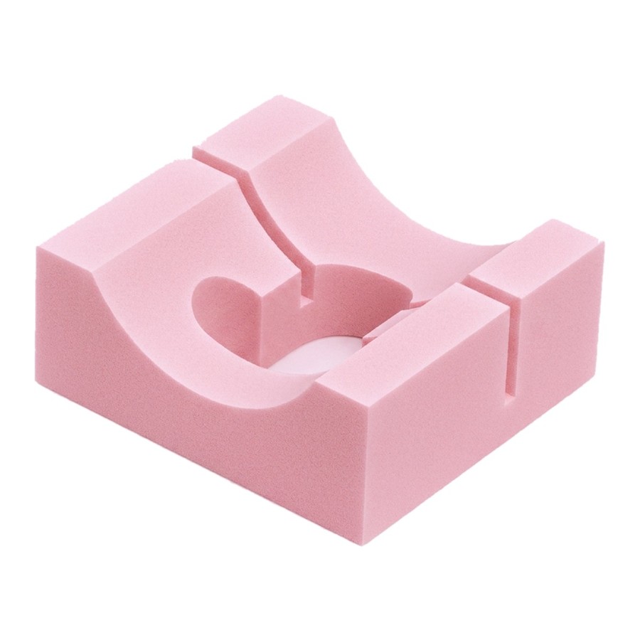 Head positioner with tube cut‑out