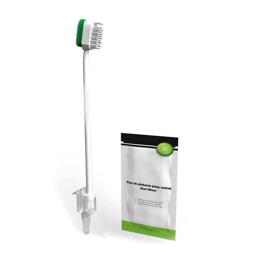Oral Care Kit with Toothbrush and Hydrogen Peroxide
