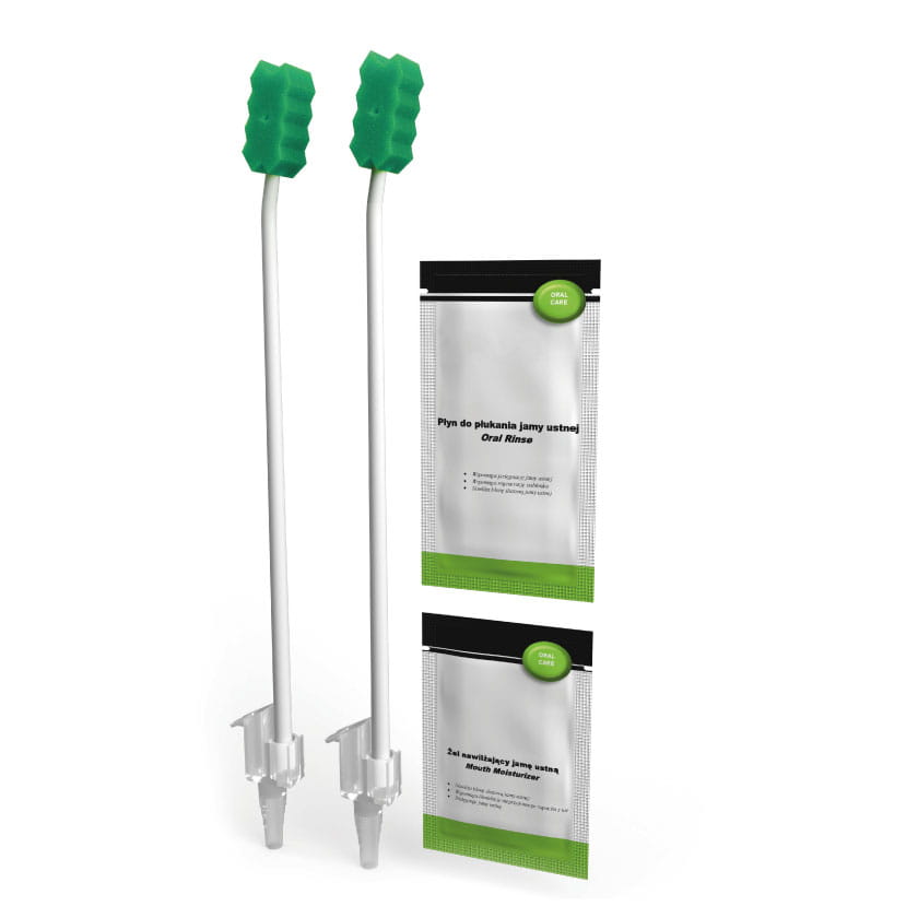 Oral Care Kit with Sponge and Hydrogen Peroxide